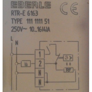 Терморегулятор "EBERLE" RTR-E 3563